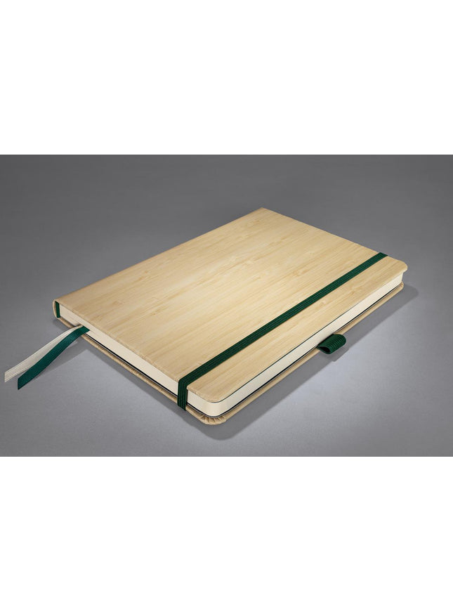 Boek met bamboe kaft, gelijnd