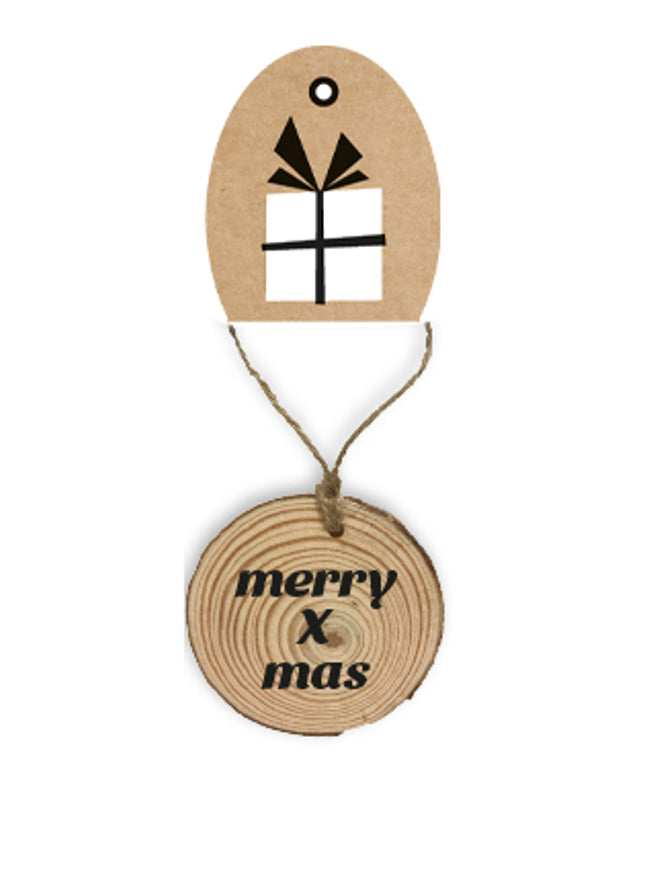 Houten hanger merry x mas (M25009)