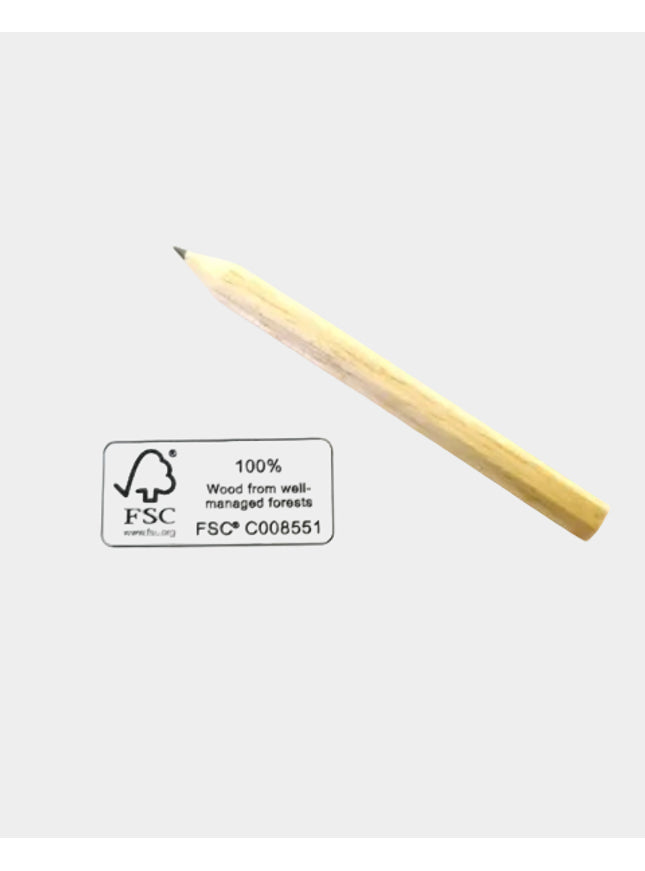 Zeskantig mini-potlood (ca. 9 cm) FSC