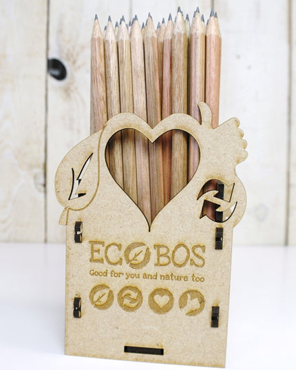 Ecobos koker met 72 zeskantige potloden - FSC 100%