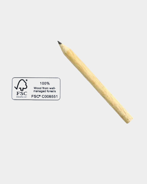 Rond mini-potlood (ca. 9 cm) FSC