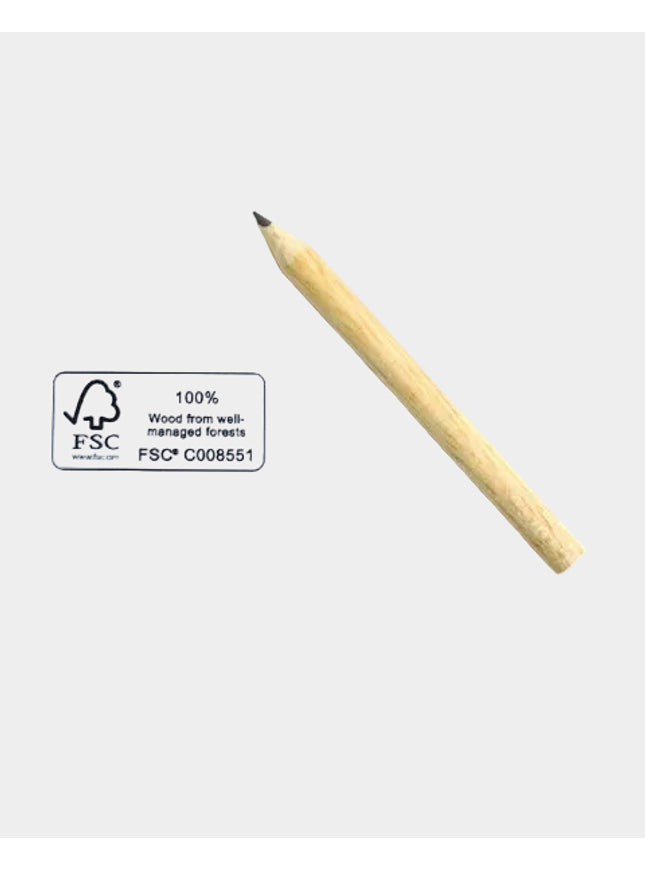 Rond mini-potlood (ca. 9 cm) FSC