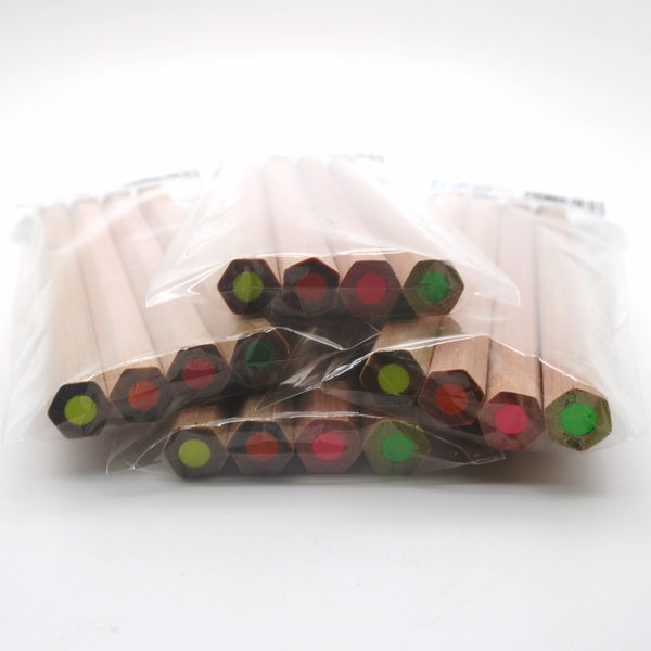 Ecobos blister 4x 1 fluo-kleurdikkerd GEEL/ORANJE/ROZE/GRO