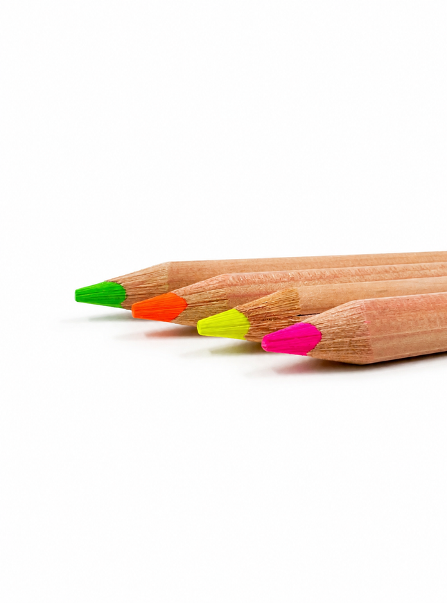Fluo-kleurdikkerd 14 cm - in verschillende kleuren
