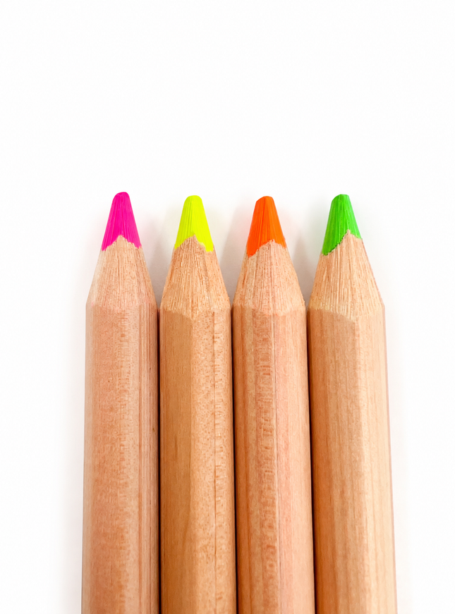 Fluo-kleurdikkerd 14 cm - in verschillende kleuren