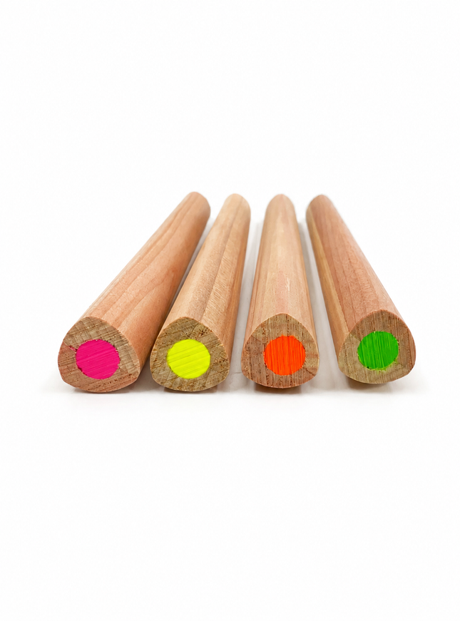Fluo-kleurdikkerd 14 cm - in verschillende kleuren