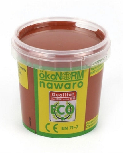 vingerverf 4 kleuren (4x 150ml) - oranje, bruin, zwart, wit