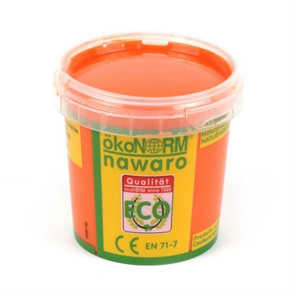 vingerverf 4 kleuren (4x 150ml) - oranje, bruin, zwart, wit