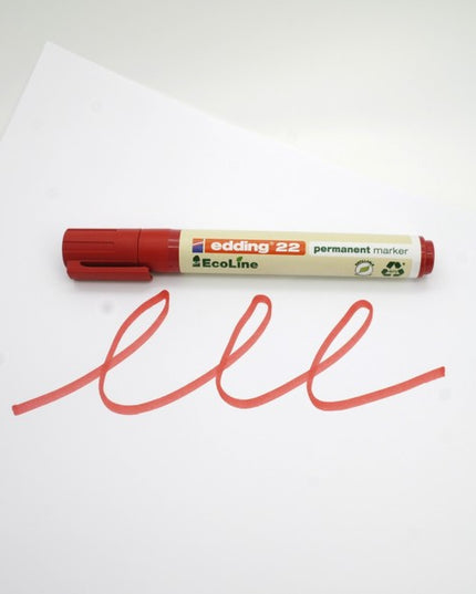 edding EcoLine permanent marker 22 - rood