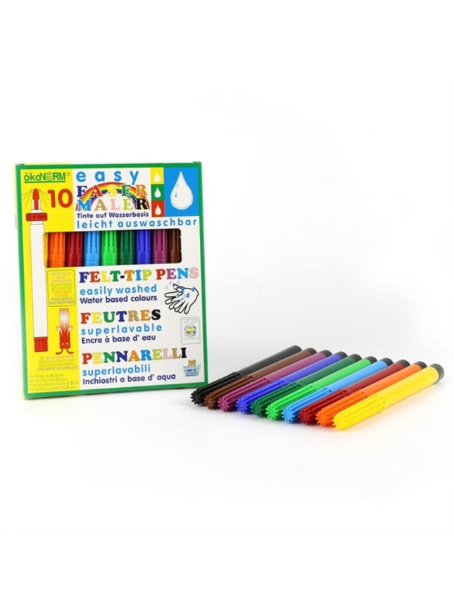 10 stiften op waterbasis, 4 mm puntdikte (makkelijk uitwasbaar)