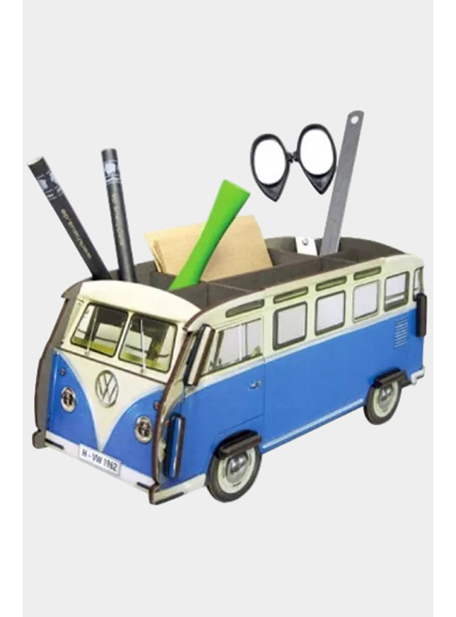 pennenhouder "VW busje" - blauw