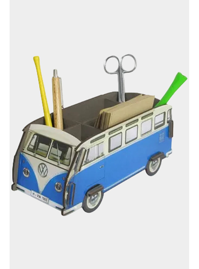 pennenhouder "VW busje" - blauw