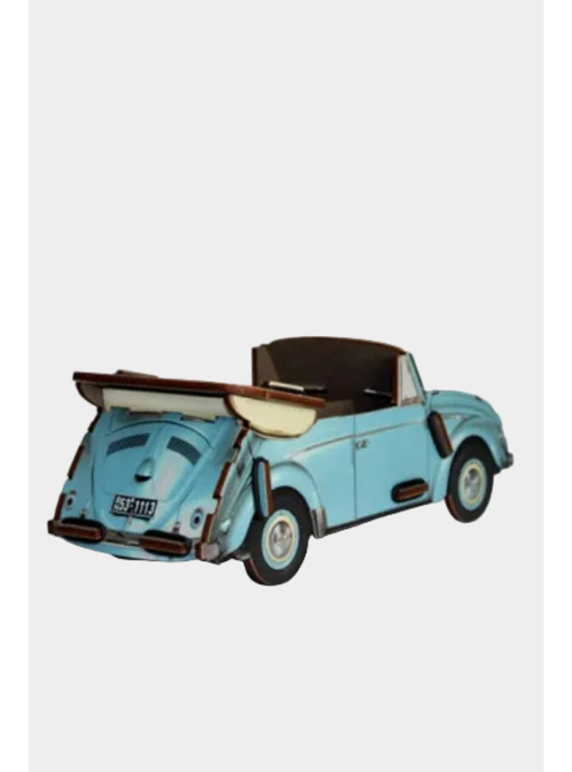 pennenhouder "VW kever cabriolet" - blauw