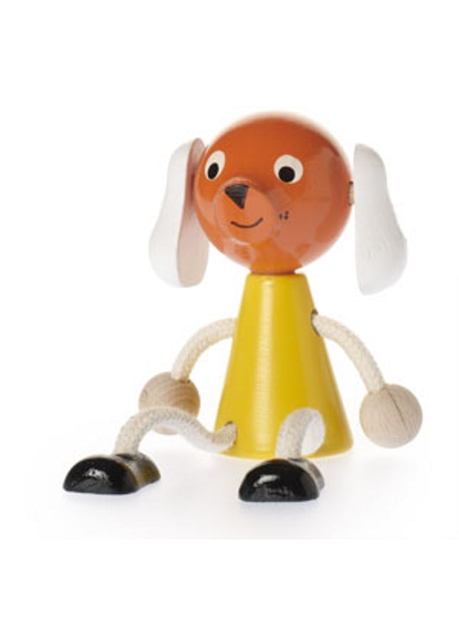 zitfiguur hond, gekleurd
