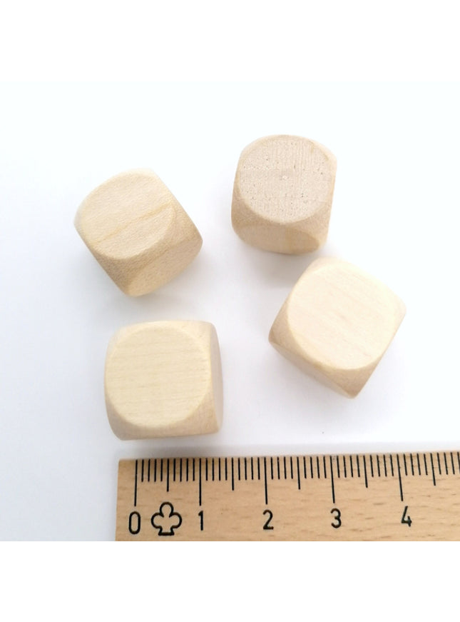 houten dobbelsteen blanco - 16 mm