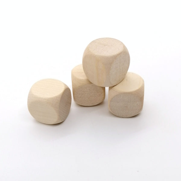 houten dobbelsteen blanco - 16 mm