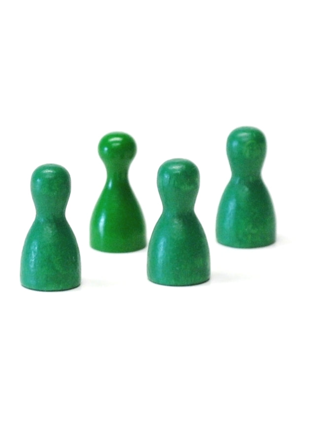 houten pion "Halmakegel" - ca. 12x24 mm - groen