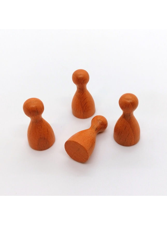 houten pion "Halmakegel" - ca. 12x24 mm - oranje