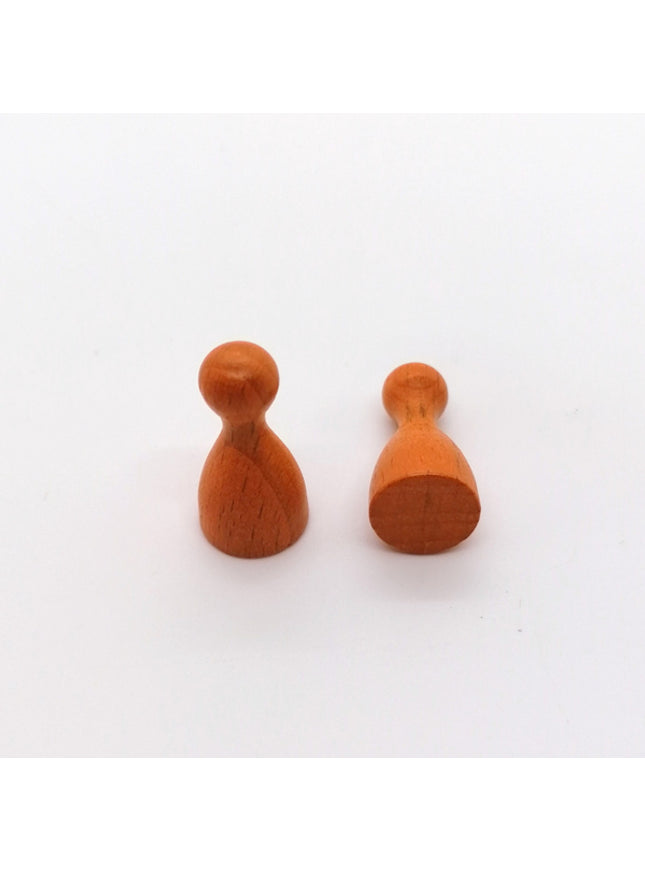 houten pion "Halmakegel" - ca. 12x24 mm - oranje