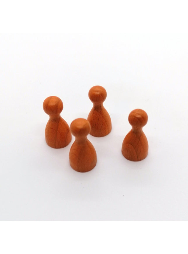 houten pion "Halmakegel" - ca. 12x24 mm - oranje