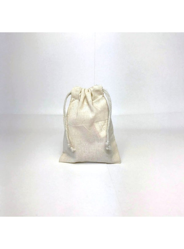 katoenen zak ca. 9x13 cm