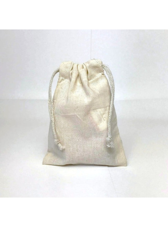 katoenen zak ca. 9x13 cm