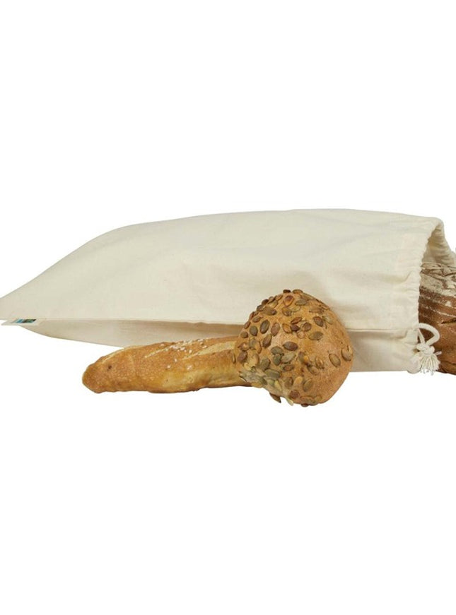 BIO- & Fairtrade katoenen zak met touwsluiting ca. 30x45 cm