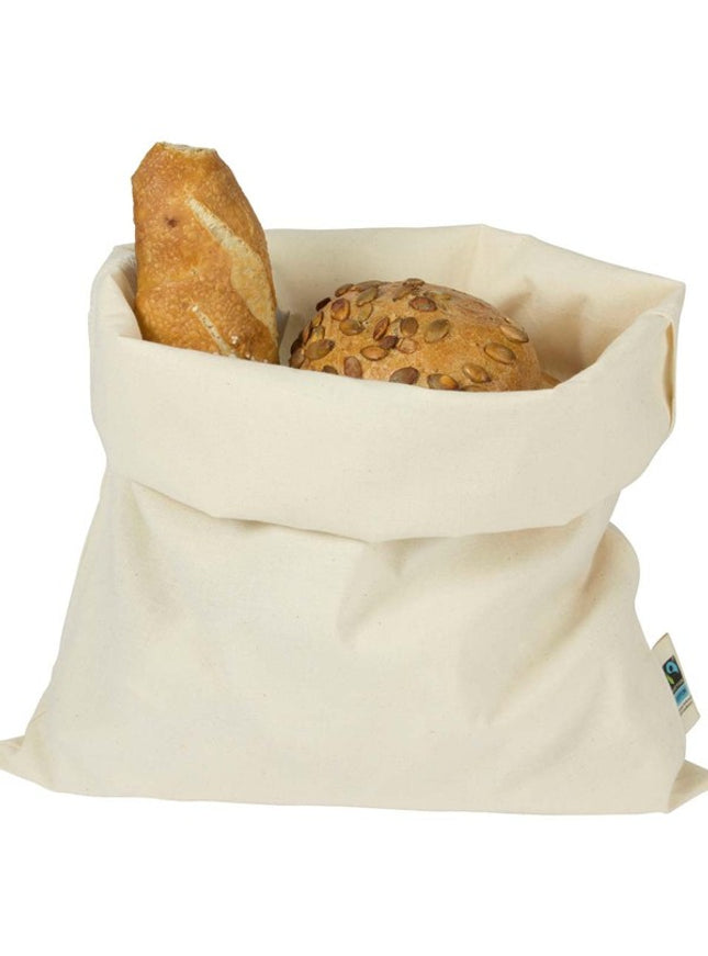 BIO- & Fairtrade katoenen zak met touwsluiting ca. 30x45 cm