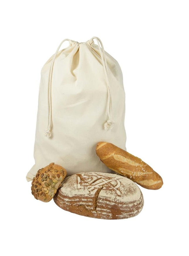 BIO- & Fairtrade katoenen zak met touwsluiting ca. 30x45 cm