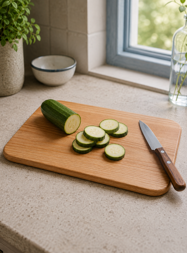 snijplank met afgeronde kant (35x25x1,9 cm) - FSC 100%