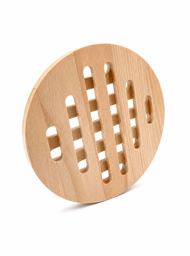 onderzetplank rond (20x1,5 cm)