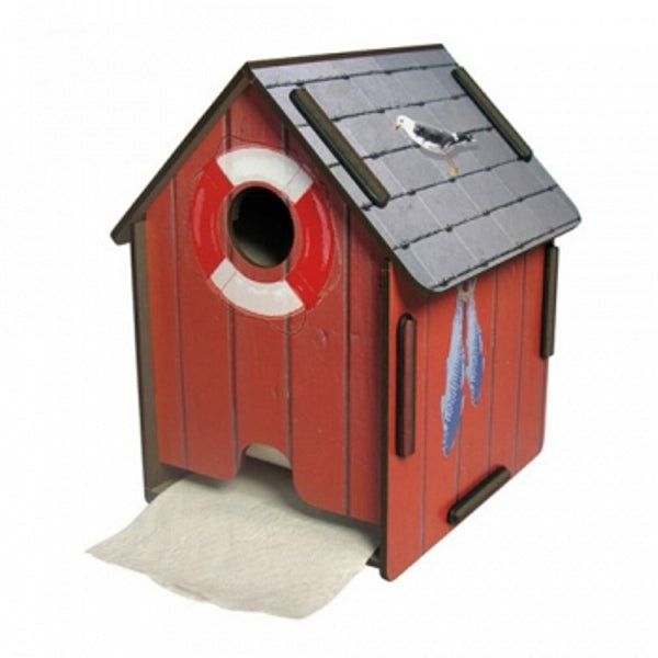WC-rolhouder "boothuis rood"