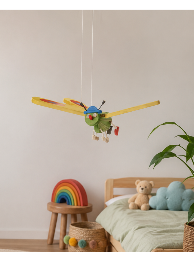 figurine volante, colorée - papillon