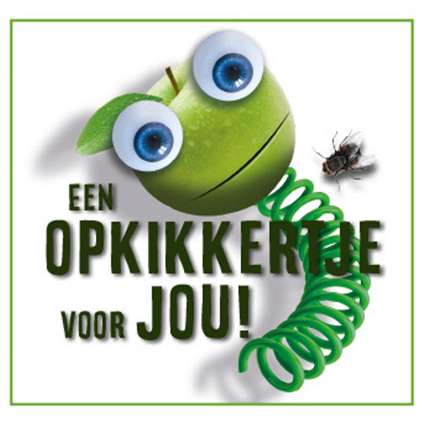 Vierkante wenskaart "Een opkikkertje voor jou" (F04086)