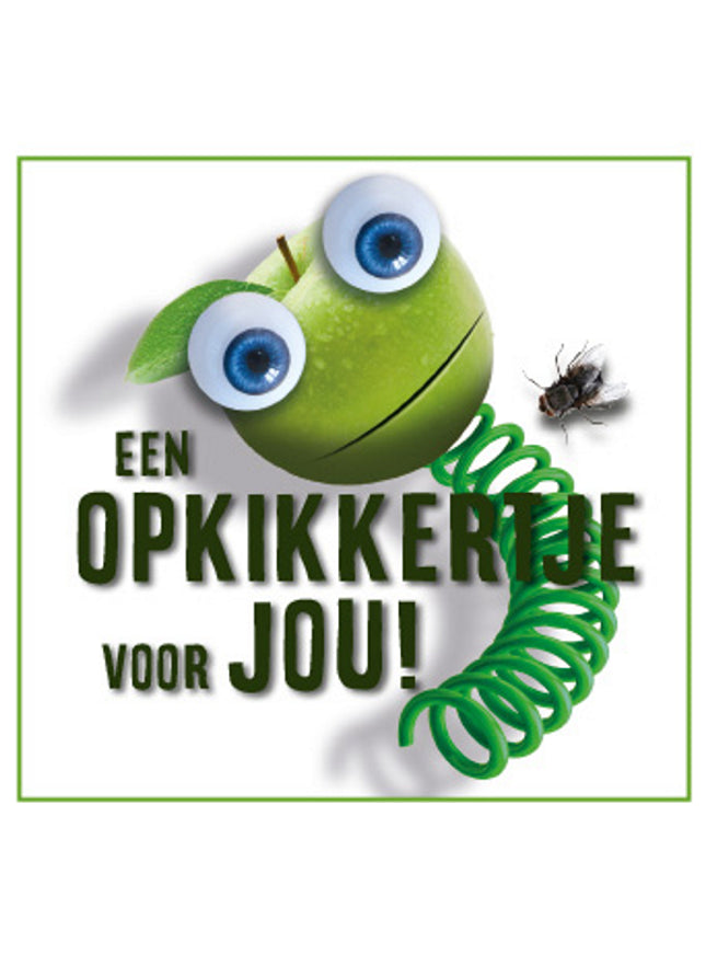 Vierkante wenskaart "Een opkikkertje voor jou" (F04086)