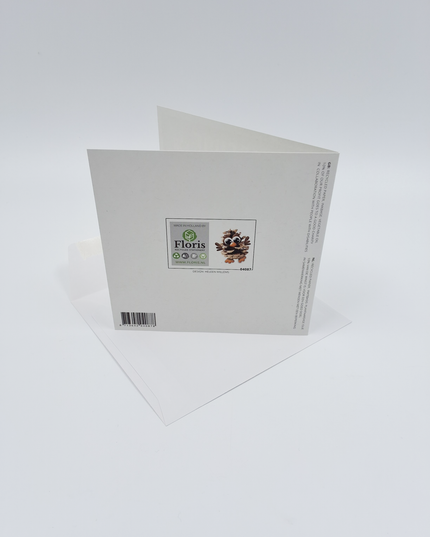 Square greeting card "Thank joehoe for being my friend" (F04087)