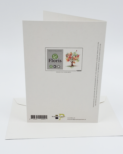 Greeting card tree with butterflies (F10009)