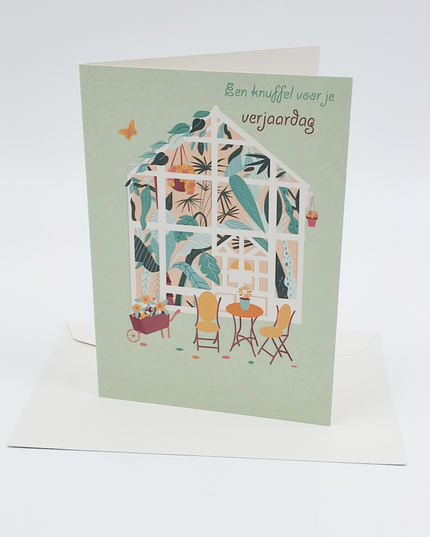 Wenskaart een knuffel voor je verjaardag (F10010)