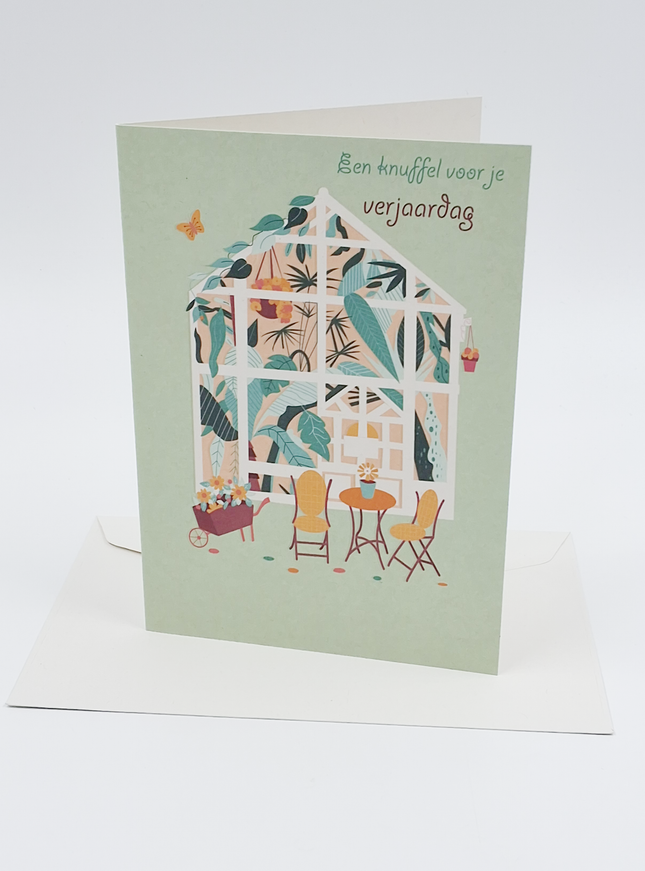 Wenskaart een knuffel voor je verjaardag (F10010)