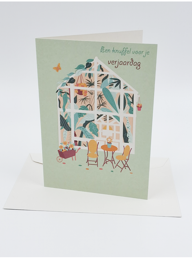 Wenskaart een knuffel voor je verjaardag (F10010)
