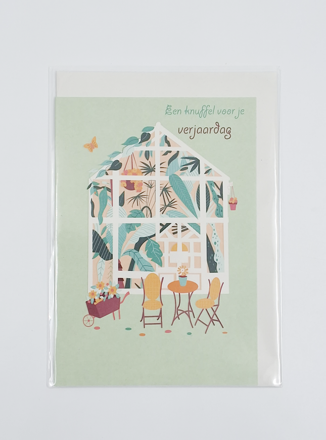 Wenskaart een knuffel voor je verjaardag (F10010)