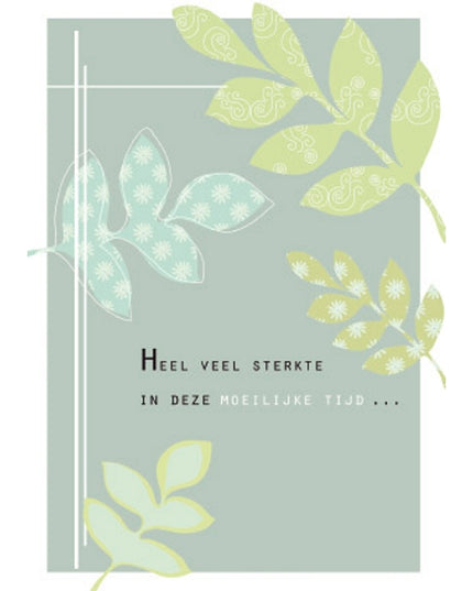 Wenskaart heel veel sterkte (F10018)