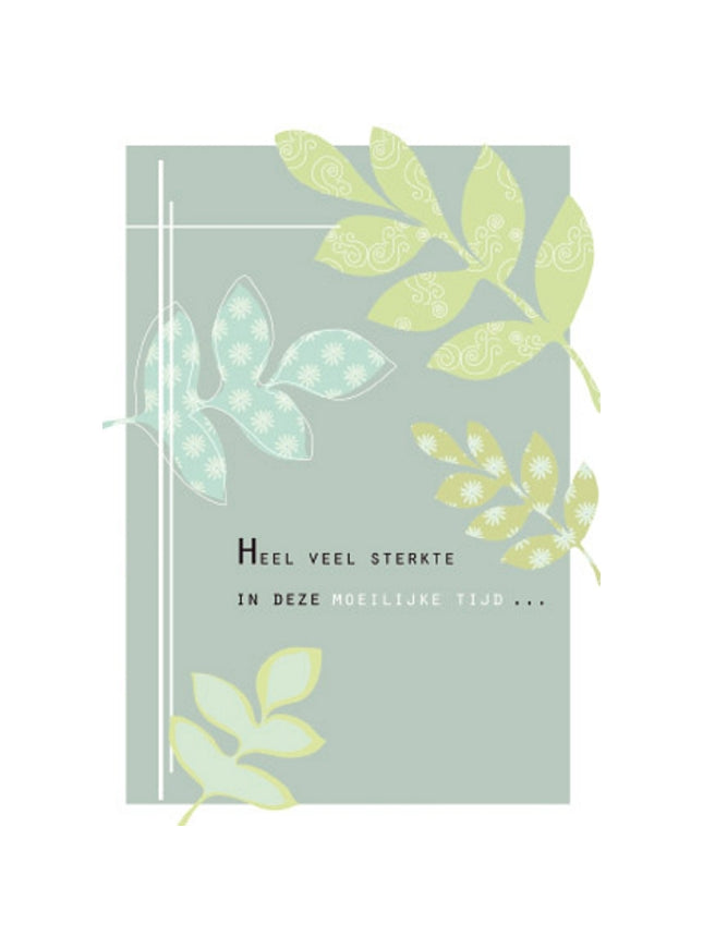 Wenskaart heel veel sterkte (F10018)