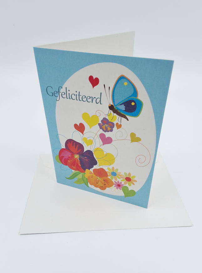 Wenskaart vlinder HG (F10022)