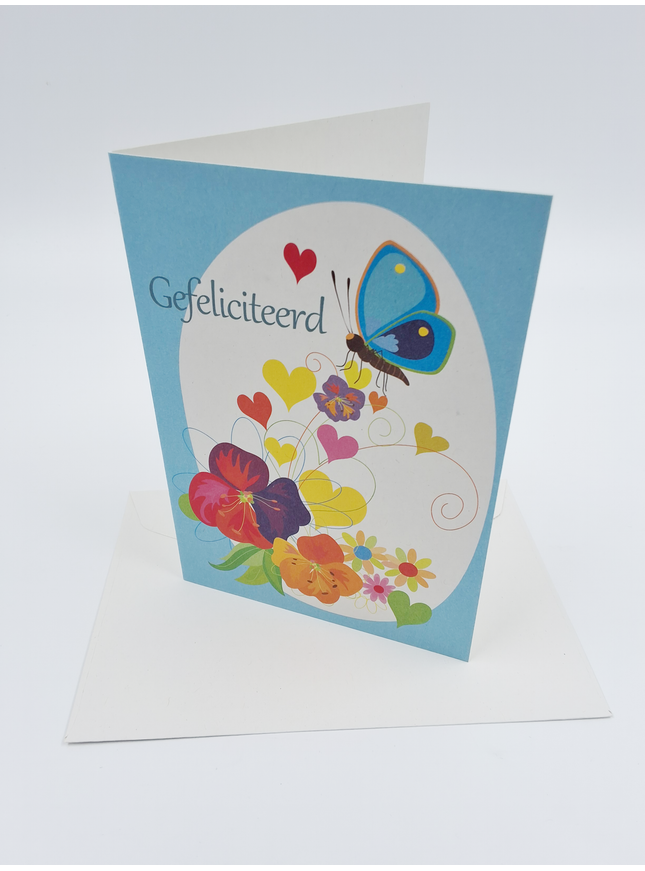 Wenskaart vlinder HG (F10022)