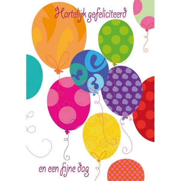 Wenskaart ballonnen HG (F10023)