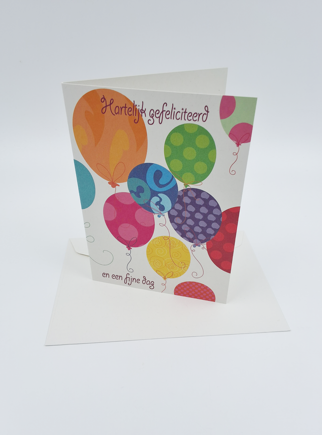 Wenskaart ballonnen HG (F10023)