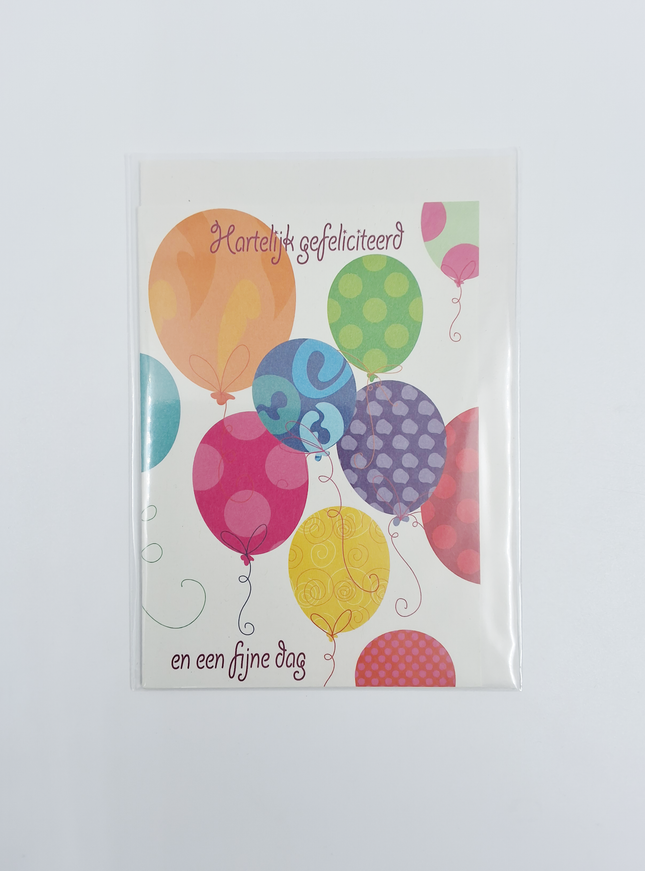 Wenskaart ballonnen HG (F10023)