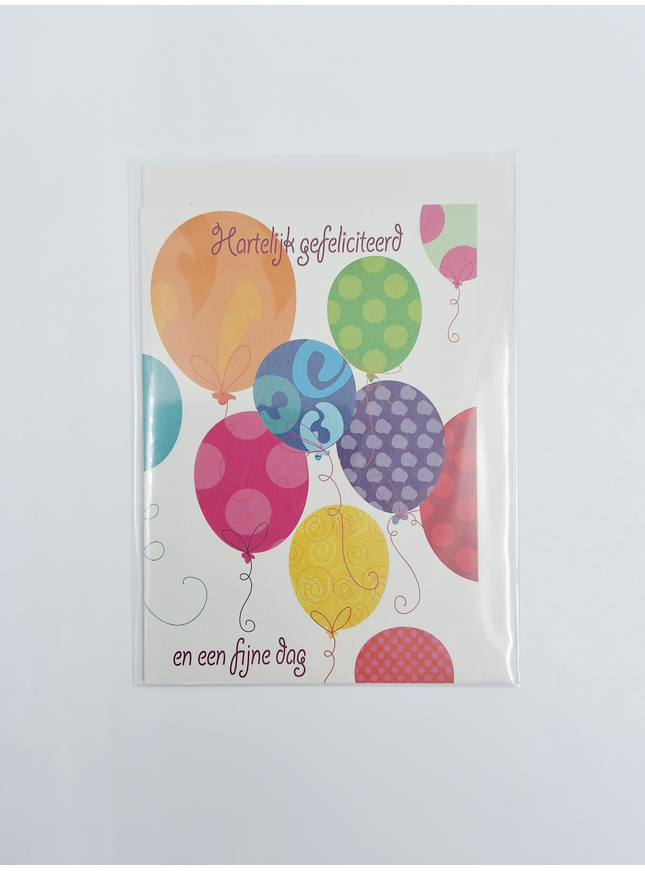 Wenskaart ballonnen HG (F10023)