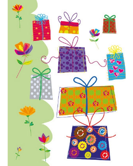 Greeting card various packages (F10025)